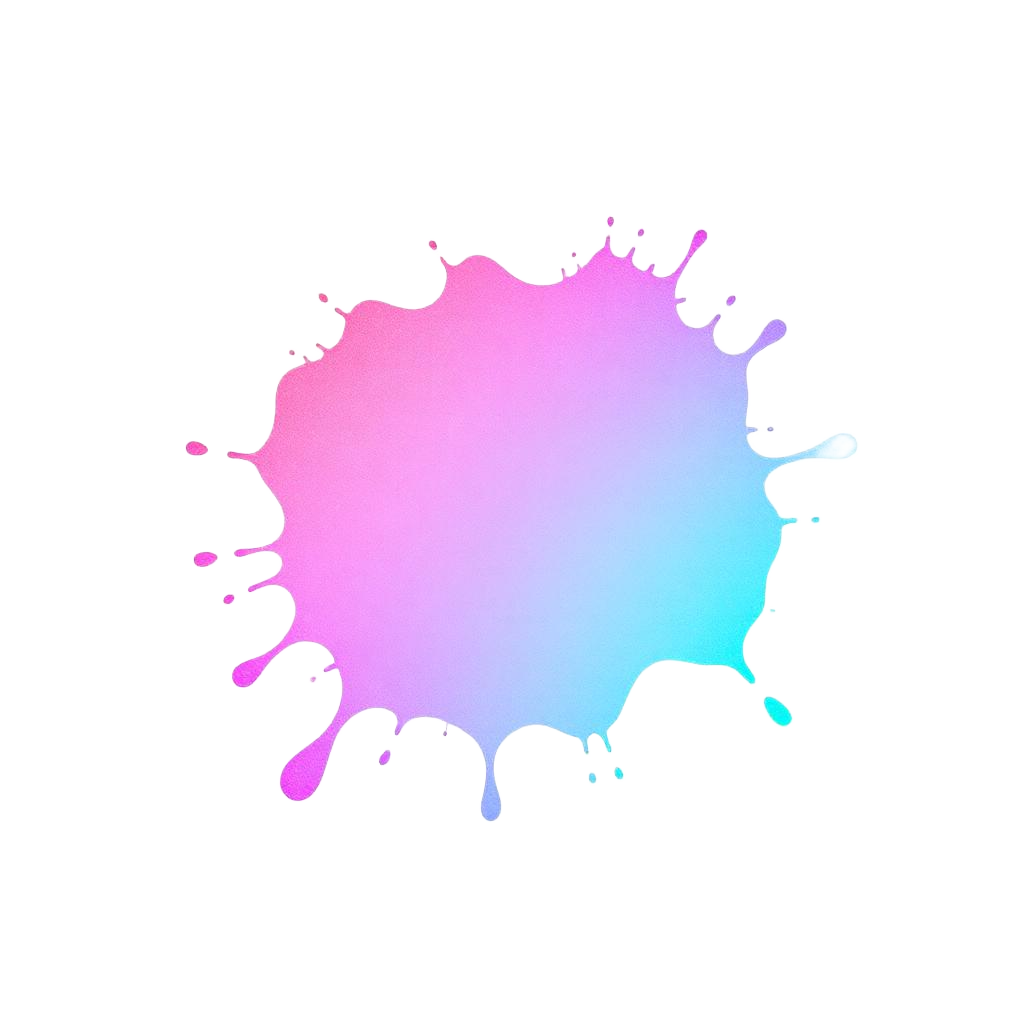 Soft pink, lilac and cyan gradient splash representing a sensory profile